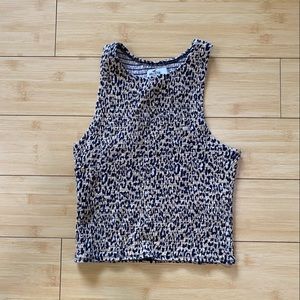 HOLLISTER Leopard Cami Tank